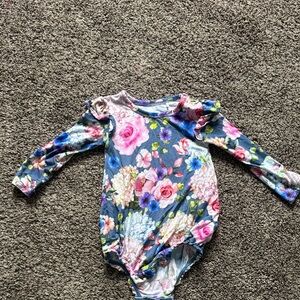 Posh Peanut Floral Long Sleeve Bodysuit